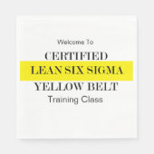 Lean Six Sigma Yellow Belt Serviette (Vorderseite)