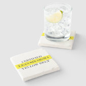 Lean Six Sigma Yellow Belt Untersetzer (Seitenansicht)