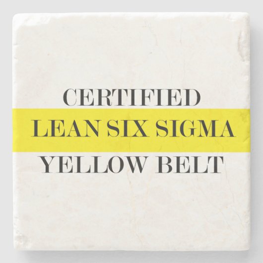 Lean Six Sigma Yellow Belt Untersetzer (Vorderseite)