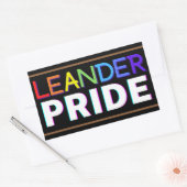 Leander PRIDE Aufkleber, säurefreies Papier Rechteckiger Aufkleber (Umschlag)