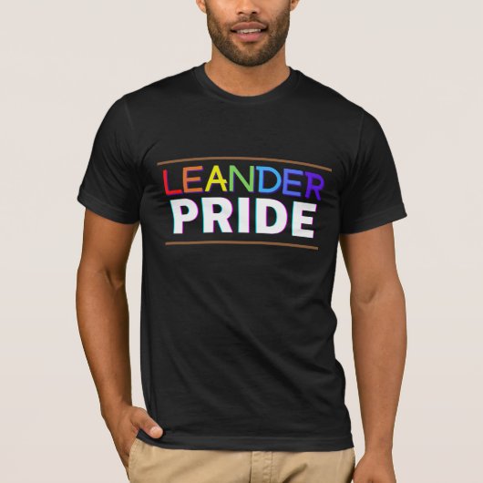 Leander PRIDE, BIPOC LGBTQ+-Shirt T-Shirt (Vorderseite)
