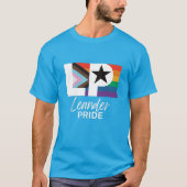 Leander PRIDE Progressive Flag T - Shirt (Vorderseite)