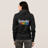 Leander Pride Reißverschluss Kapuzenpullover (Dame Hoodie (Schwarz voll)