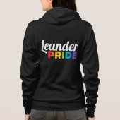 Leander Pride Reißverschluss Kapuzenpullover (Dame Hoodie (Rückseite)
