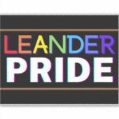Leander PRIDE Vinyl Sticker (Vorderseite)