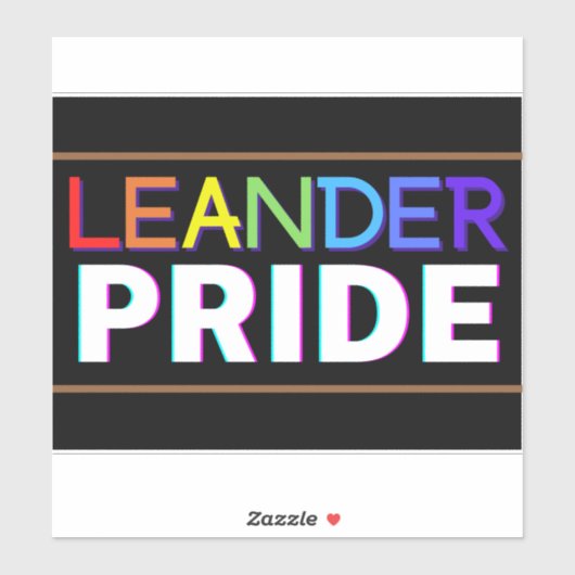 Leander PRIDE Vinyl Sticker (Blatt)