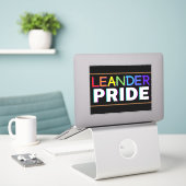 Leander PRIDE Vinyl Sticker (Laptop auf Schreibtisch)