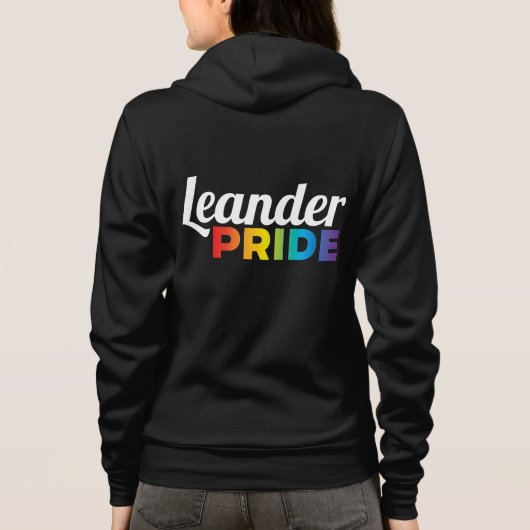 Leander Pride Zip-Up Hoodie (Women's) (Rückseite)