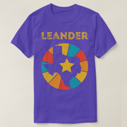 Leander Texas Vintag Distressed Souvenir 1 T-Shirt (Design vorne)