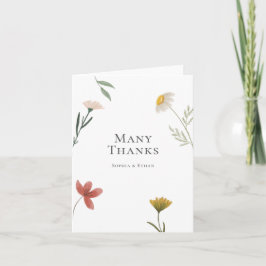 Leander Wildblume Wedding Dankeskarte