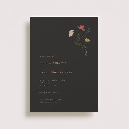Leander Wildblume Wedding Einladung
