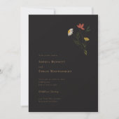 Leander Wildblume Wedding Einladung (Vorderseite)