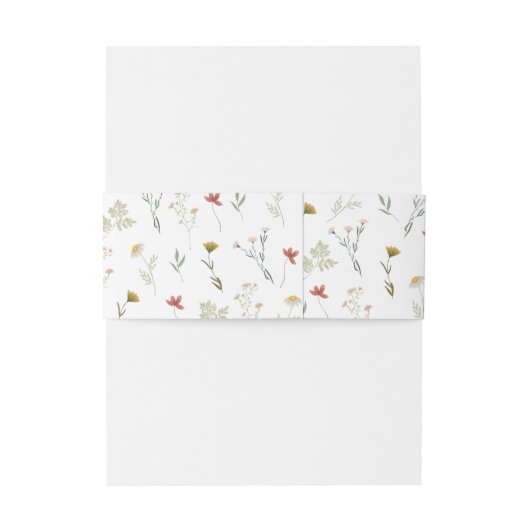 Leander Wildblume Wedding Einladungsbanderole (Rückseitenbeispiel)