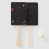 Leander Wildblume Wedding Fächer (Vorne und Hinten)