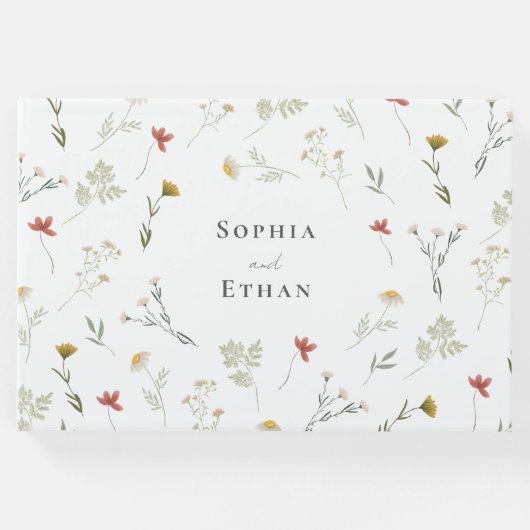 Leander Wildblume Wedding Gästebuch (Vorderseite)