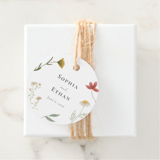 Leander Wildblume Wedding Geschenkanhänger (Beispiel)