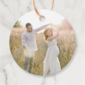 Leander Wildblume Wedding Geschenkanhänger (Rückseite)