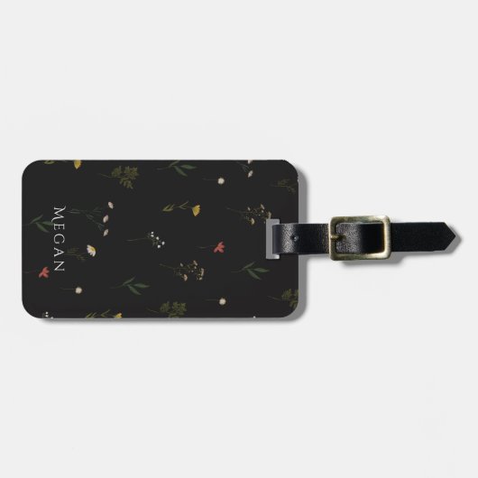 Leander-Wildblumen Gepäckanhänger (Vorderseite horizontal)