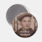 Leandre, Leandre J. Marchand Magnet (Vorderseite/Rückseite)