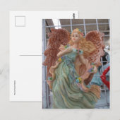 Leaning Angel Postkarte (Vorne/Hinten)