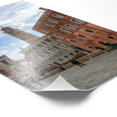 Leaning Bell Tower of Santo Stefano Venice Italy Fotodruck (Ecke)