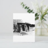 Leaning Outhouse Postkarte (Stehend Vorderseite)