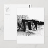 Leaning Outhouse Postkarte (Vorne/Hinten)