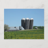 Leaning Silos Postkarte (Vorderseite)