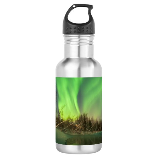 Leaning Spruce Aurora Edelstahlflasche (Vorderseite)