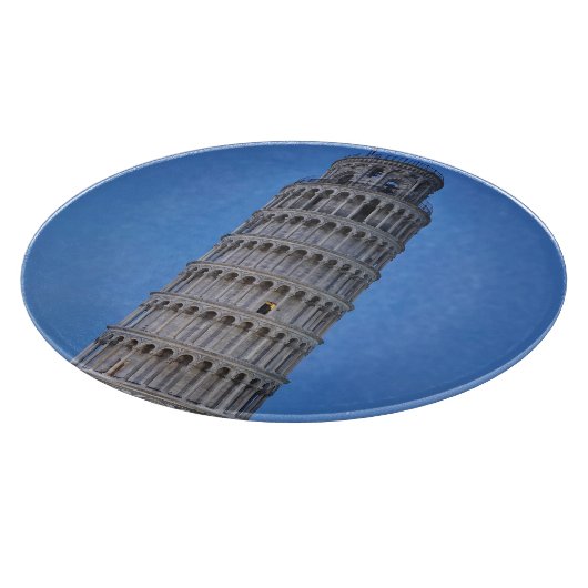 Leaning Tower at Dusk Schneidebrett (Ecke)