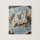 Leaning Tower of Pisa Italy Family Summer Vacation Puzzle (Vertikal)