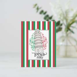 Leaning Tower of Pisa Italy for Travel Enthusiasts Postkarte