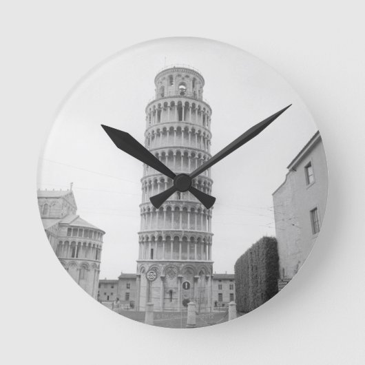 Leaning Tower of Pisa Runde Wanduhr (Vorderseite)