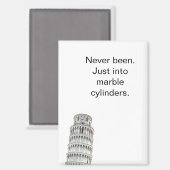 Leaning Tower of Pisa Travel Refrigerator Magnet (Vorderseite/Rückseite)