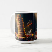 Leaning Tower of Yummy! Coffee Mug delux Kaffeetasse (Vorderseite Links)