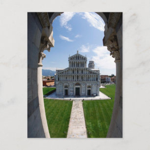 Leaning Tower Pisa, Italien Postkarte