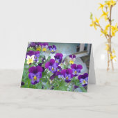 LeAnns Violetkarte Karte (Gelbe Blume)