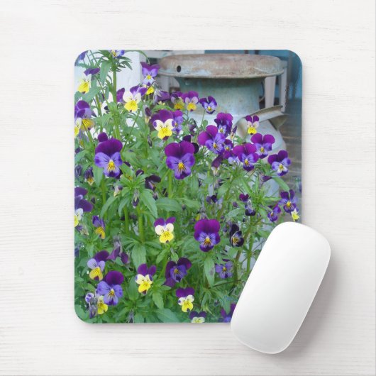 LeAnn's Violets Mousepad (Mit Mouse)