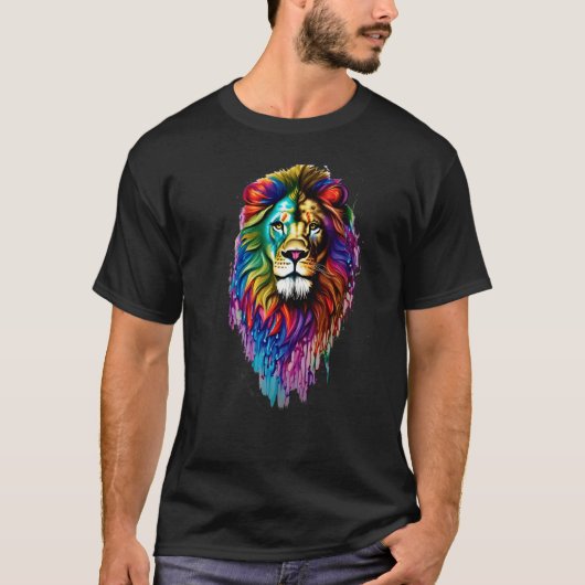 Leão rei dos Animais T-Shirt (Vorderseite)