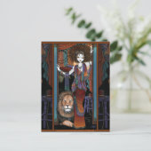 Leaon Levon Lion Tamer Circus Bohemisch Postkarte (Stehend Vorderseite)