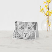 Leaopard Karte (Gelbe Blume)