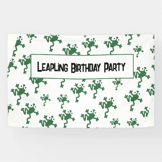 Leap Birthday 29. Febuary Leaper Banner (Horizontal)