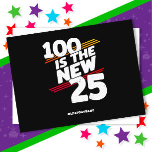 Leap Day 100th Birthday Party New Leap Year 29. Fe Postkarte