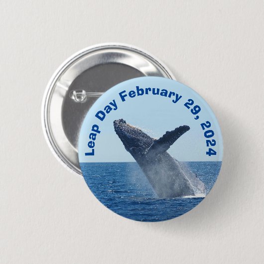 Leap Day 29. Februar 2024 Button (Vorne & Hinten)