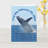 Leap Day 29. Februar 2024 Karte (Gelbe Blume)