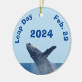 Leap Day 29. Februar 2024 Keramik Ornament (Links)