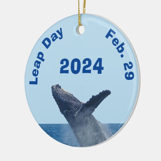 Leap Day 29. Februar 2024 Keramik Ornament (Links)
