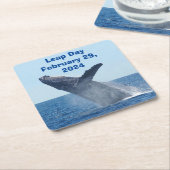 Leap Day 29. Februar 2024 Rechteckiger Pappuntersetzer (angewinkelt)