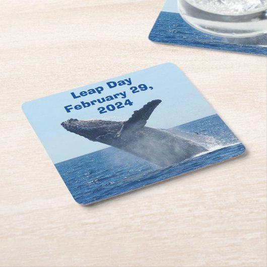Leap Day 29. Februar 2024 Rechteckiger Pappuntersetzer (angewinkelt)