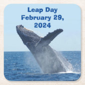 Leap Day 29. Februar 2024 Rechteckiger Pappuntersetzer (Vorderseite)